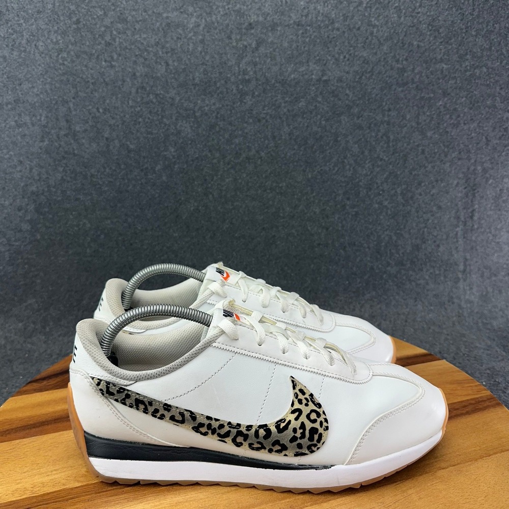 Nike PACIFIC Leather SE Summit White Leopard Womens Shoes Sz 11 Retro IM7328-100